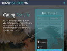 Tablet Screenshot of briangoldmanmd.com